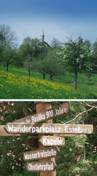 Bergkapelle & Wegweiser beim Hirschen